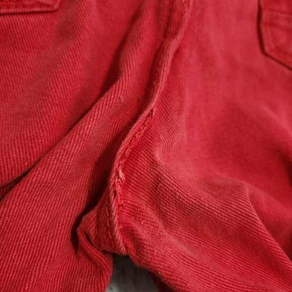 Southpole Jeans Mens 38X30 (Actual 38x28) Red Straight Cotton Y2K Flawed - Picture 12 of 14